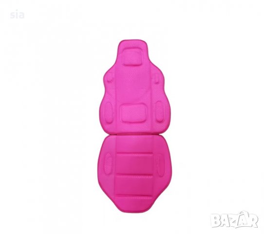 Масажор за седалка 2бр., калъф за волан, протектор за колан 2бр., комплект тапицерия, 3в1, розов, снимка 5 - Аксесоари и консумативи - 39628985