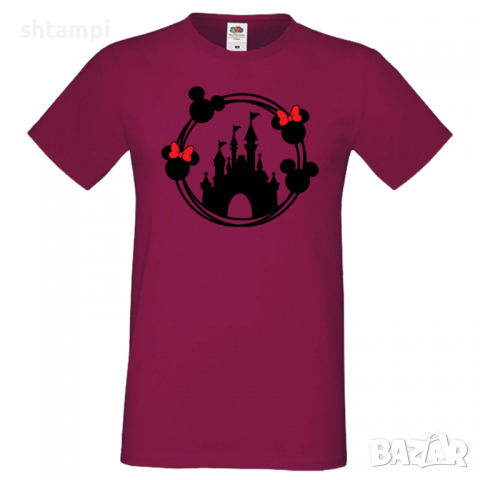 Мъжка тениска Disney Castle 1 Minnie Mouse,Подарък,Изненада,Рожден ден, снимка 2 - Тениски - 36575332
