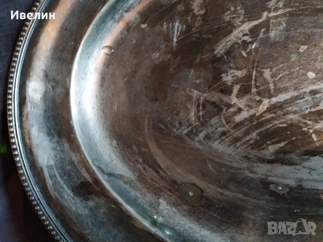 масивна посребрена табла арт деко , снимка 4 - Антикварни и старинни предмети - 28922152
