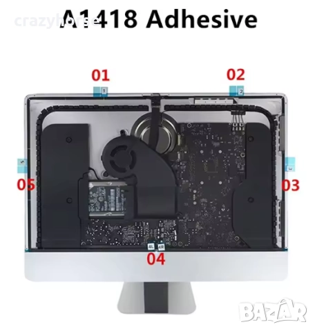 Лепенки за дисплей на iMac A1419 A1418 21.5" 27" 2012-2017, снимка 2 - Друга електроника - 51710205