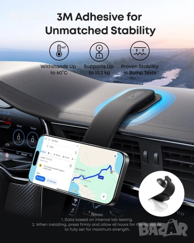 Anker Nano Wireless Charger 360°магнитна стойка за безжично зареждане, снимка 4 - Безжични зарядни - 52069193