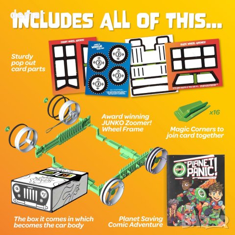 Детски комплект за изработка на кола от екологични материали, снимка 6 - Образователни игри - 43217764