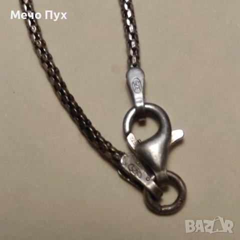 Сребърен синджир с висулка (232), снимка 5 - Колиета, медальони, синджири - 43689984