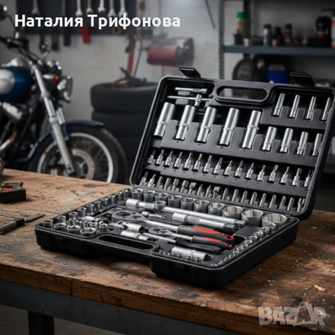 Куфар с инструменти 108 части - Гедоре, снимка 5 - Куфари с инструменти - 52665372