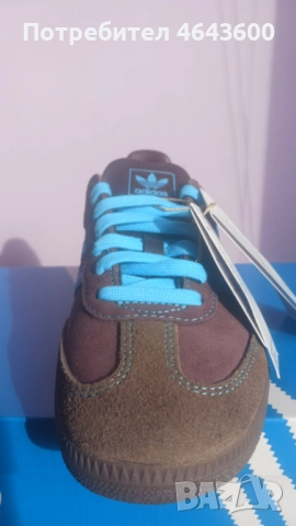 Дамски маратонки Adidas Samba OG Shadow Brown Sky Rush (Women's), снимка 3 - Маратонки - 52319709