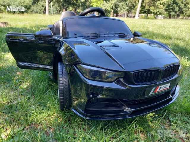 Акумулаторен КОЛА тип BMW M3  Металик боя 12V с меки гуми с Кожена седалка MP3 плейър Модел 2022 г.	