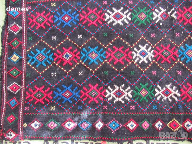  Ръчно изработена с вълнени конци възглавница от 30-те г.ХХ в, снимка 7 - Антикварни и старинни предмети - 32506135