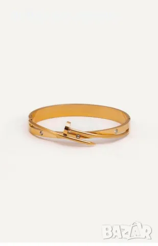 Златна гривна пирон, снимка 2 - Гривни - 50282889