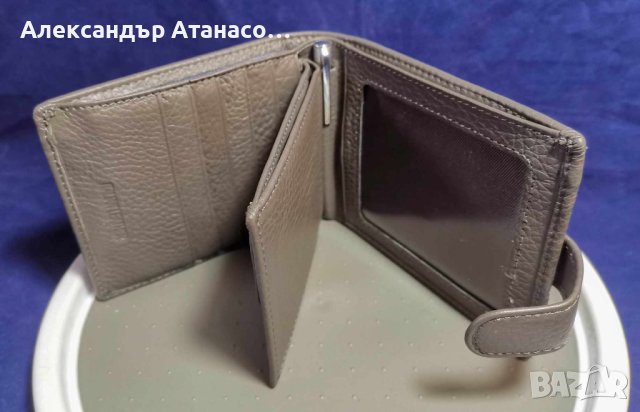 Лазерно гравирано мъжко портмоне от италианска естествена кожа, снимка 2 - Портфейли, портмонета - 43766807