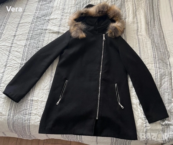 Дамско палто с качулка