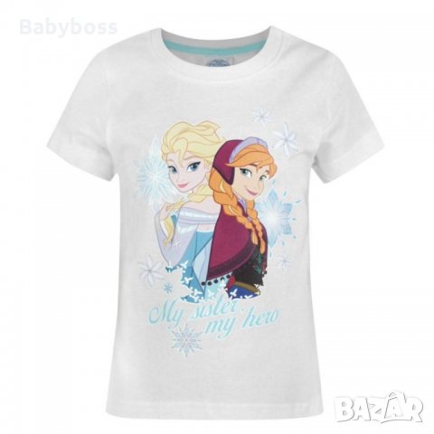 Блуза с къс ръкав за момиче Frozen Disney, снимка 1 - Детски Блузи и туники - 29021081