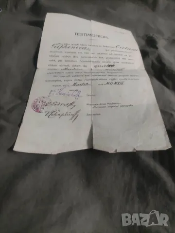 Старо Удостоверение за помощник-аптекар 1919, снимка 2 - Антикварни и старинни предмети - 50411957