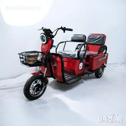 Електрическа Триколка blueElectric CARGO LUX 2000W | 48V | 24AH | RED, снимка 7 - Мотоциклети и мототехника - 49745600