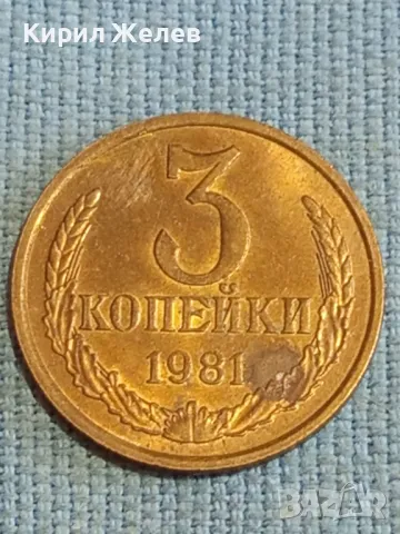 Стара монета 3 копейки 1981г. СССР рядка за КОЛЕКЦИЯ ДЕКОРАЦИЯ 91871, снимка 4 - Нумизматика и бонистика - 48123390