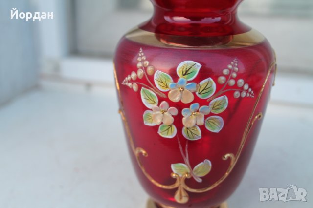 Ваза бохемия, снимка 3 - Други ценни предмети - 43684805