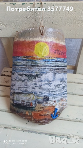 Ръчно изработени декоративни керемиди и картини с естествени материали , снимка 8 - Картини - 52990484