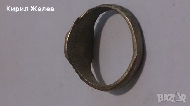 Много стар пръстен сачан над стогодишен с БУКВА - А - 60101, снимка 6 - Антикварни и старинни предмети - 28857846