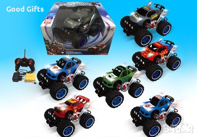 RC Джип с дистанционно Спайдърмен Батман Хълк Капитан Америка