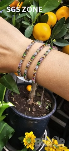 СРЕБЪРНА ГРИВНА С ТУРМАЛИН