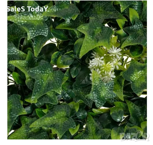 Декоративен бръшлян, Плочка с изкуствена трева, 50*50см, снимка 2 - Декорация за дома - 49661840