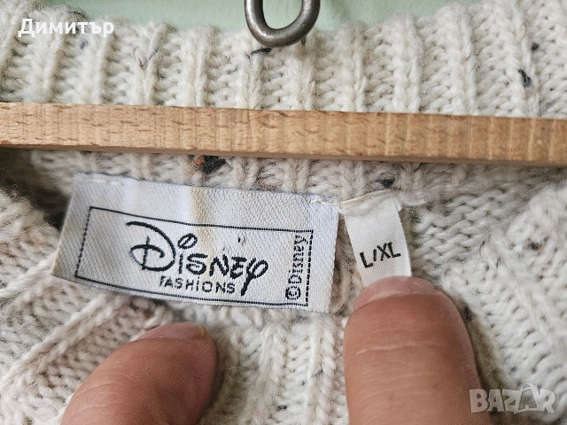 Mickey Mouse пуловер Disney L/XL ембродерия pullover , снимка 6 - Пуловери - 53491716