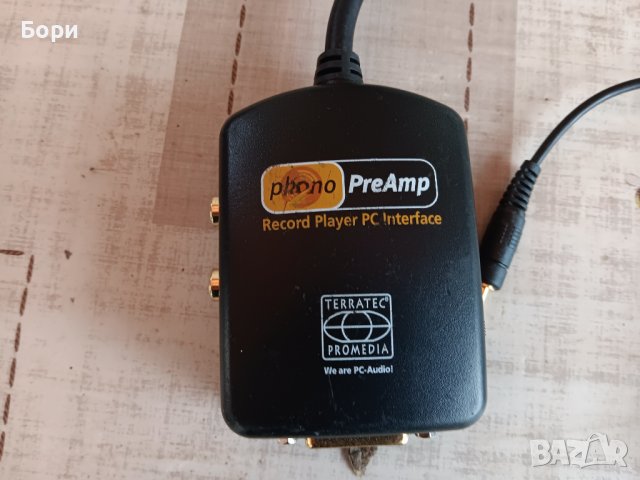 Phono PreAmp Record Player PC Interface Terratec Promedia, снимка 2 - Грамофони - 43039495