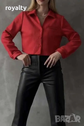 Елегантно дамско сако в червено , снимка 3 - Сака - 52213128