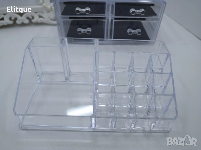 Функционален прозрачен органайзер за гримове в две части, снимка 10 - Други стоки за дома - 52895035