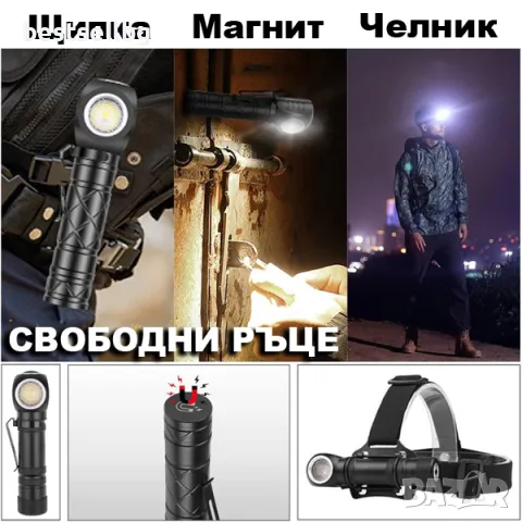 Акумулаторен лед челник за глава риболов професионален зареждащ се мощен фенер за бягане , снимка 6 - Къмпинг осветление - 48416597