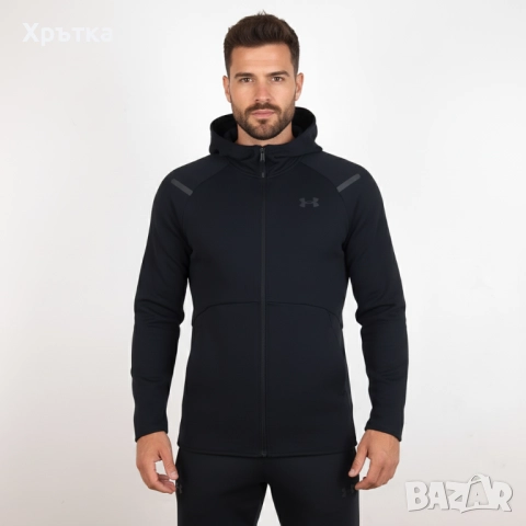 Under Armour Unstoppable Fleece - Оригинално мъжко горнище размер XL, снимка 2 - Спортни дрехи, екипи - 51351372