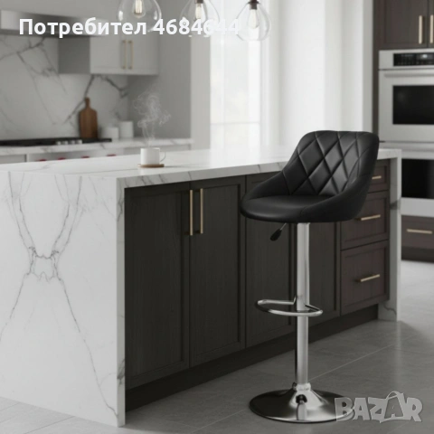 Бар стол с регулируема височина и въртяща функция – комфорт и стил за дома и заведения