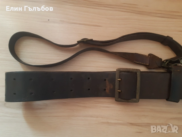Колан офицерски с портупей, естествена кожа, снимка 11 - Антикварни и старинни предмети - 52823588
