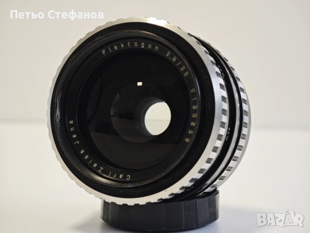 обектив Carl Zeiss Jena Flektogon 35mm f/2.8 M42, снимка 5 - Обективи и филтри - 53328660