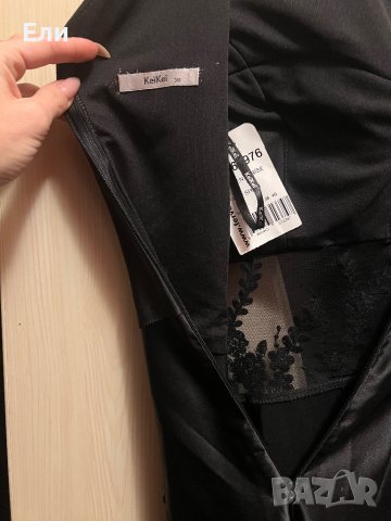 Сатенена дълга рокля, снимка 3 - Рокли - 43441237