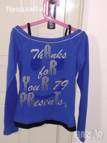 Фанелка / блуза с дълъг ръкав за момиче, снимка 1