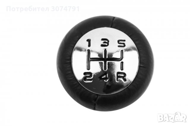 Универсална Топка за Скоростен Лост Черна Еко Кожа с 5 скорости, снимка 5 - Аксесоари и консумативи - 32219477