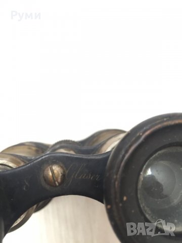 Стар бинокъл от месинг , снимка 4 - Антикварни и старинни предмети - 39613106