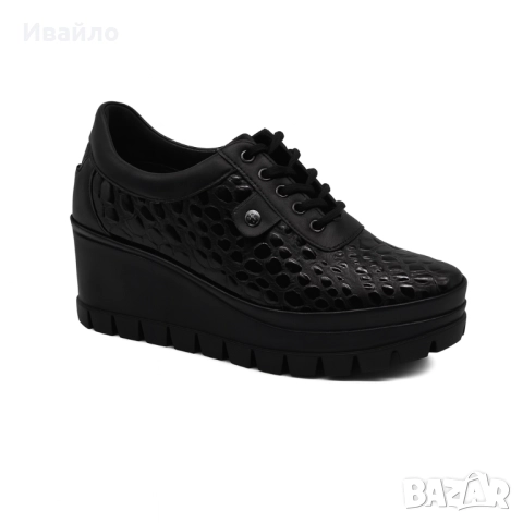 Дамски обувки от естествена кожа на платформа, снимка 3 - Дамски ежедневни обувки - 52096188