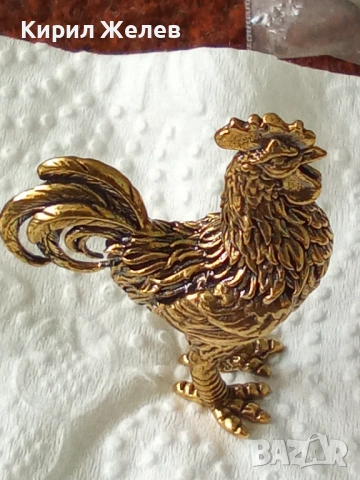 Бронзова фигурка на 🐓 петел 46938, снимка 4 - Колекции - 53581932