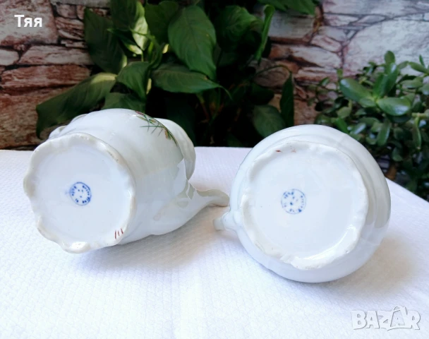 ЧЕРВЕНА И ЖЪЛТА РОЗА порцеланови канички, снимка 2 - Сервизи - 51010219