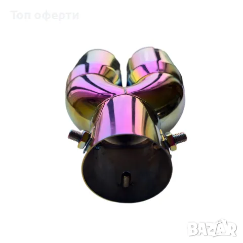 Накрайник ауспух PG110 двоен входа-60мм изхода-2х69мм, снимка 3 - Аксесоари и консумативи - 48821828