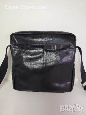 STRELLSON - Мъжка чанта за през рамо - естествена кожа, снимка 4 - Чанти - 51296798