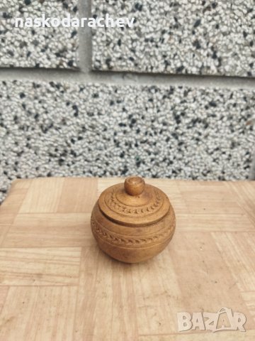Дървена битова солница , снимка 10 - Антикварни и старинни предмети - 43793698