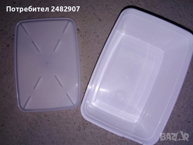 Пластмасова кутия с капак - 0,400 кг, снимка 1 - Кутии за храна - 43108122