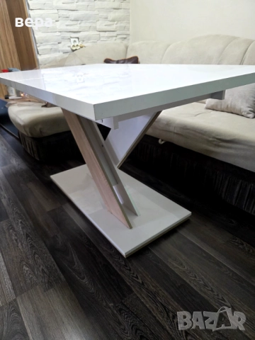Продавам трапезна разтегателна маса, снимка 3 - Маси - 51667829