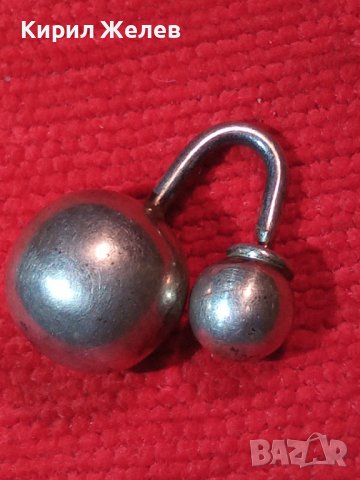 СТАРА СРЕБЪРНА ВИНТИДЖ АРТ ОБЕЦА ПИЪРСИНГ СРЕБРО 925 ПРОБА 38827, снимка 3 - Обеци - 42762977