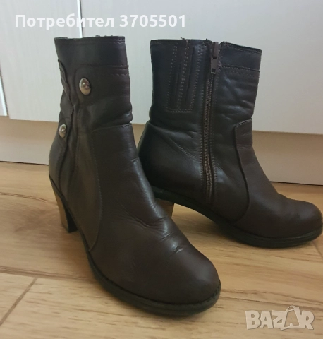 Боти Пещера  естествена кожа 37-ми номер , снимка 6 - Дамски боти - 52490524