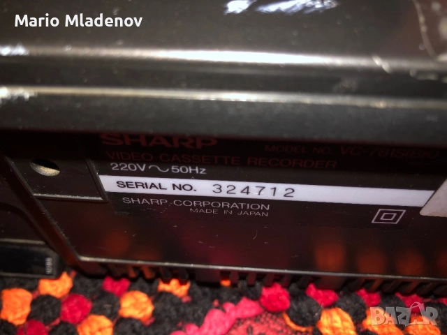 Видео рекордер Sharp VC-781 vhs, снимка 3 - Плейъри, домашно кино, прожектори - 51526084