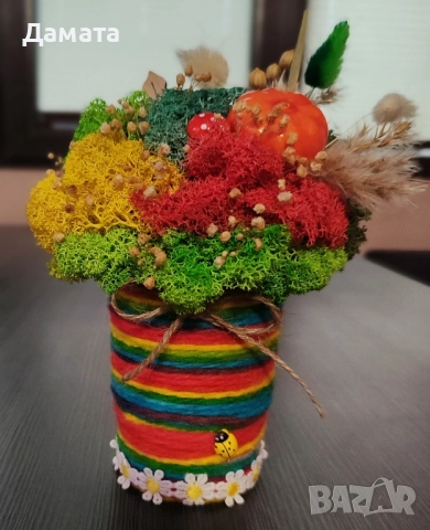 Есенно-зимни венци/декорации / магнитчета с тиква, снимка 7 - Декорация за дома - 47531792