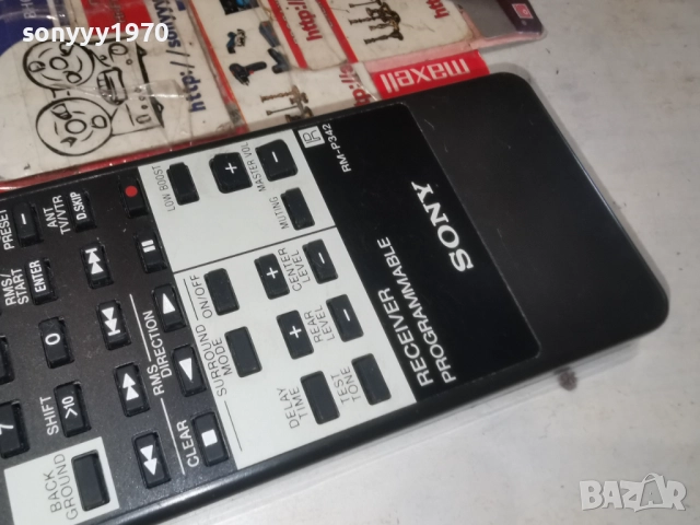 SONY RM-P342 RECEIVER PROGRAMMABLE REMOTE SWISS 1512251100, снимка 3 - Ресийвъри, усилватели, смесителни пултове - 52798726